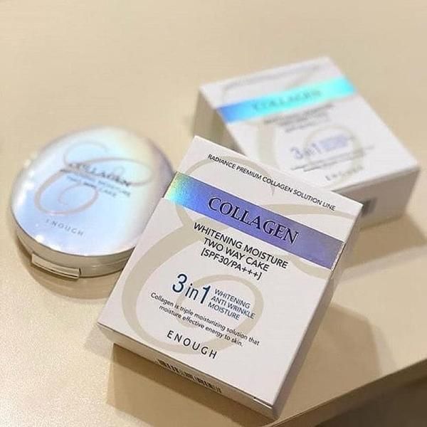 Collagen 3 in 1 Whitening Moisture Two Way Cake/ Коллагеновая пудра 3 в 1 ( 13гр+ запас) №13