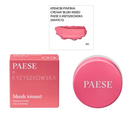 Кремовые румяна Creamy blush kissed 03 (4g) PAESE
