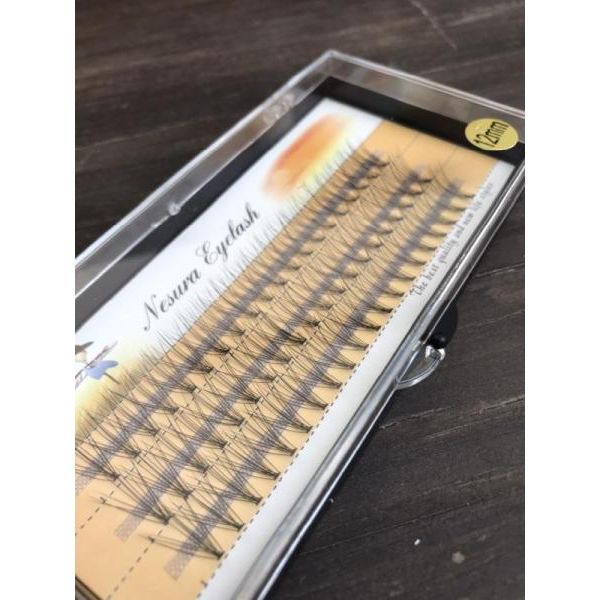 Nesura-Безузелковые ресницы, густота 10D - 12мм Безузелковые ресницы, густота 10D