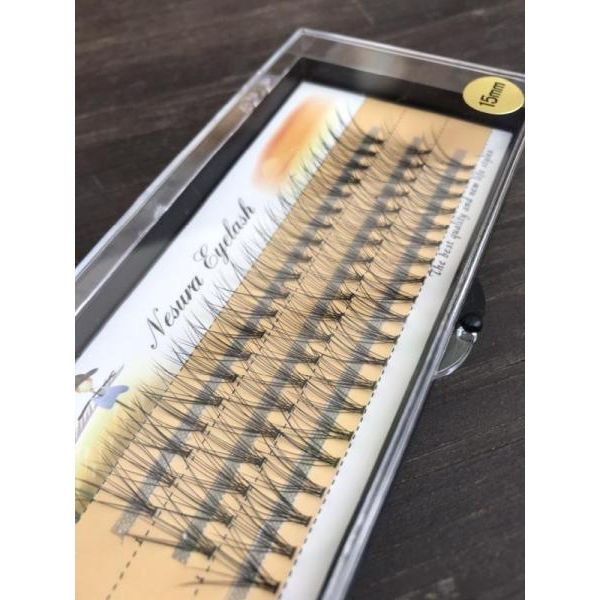 Nesura-Безузелковые ресницы, густота 10D - 15мм Безузелковые ресницы, густота 10D