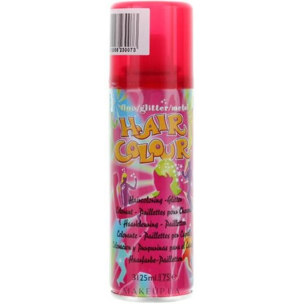 FLUO Цветной спрей для волос FLUO розовый, 125 мл Hair Colour