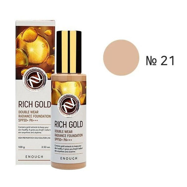 Enough Rich Gold Double Wear Radiance Foundation тональная основа с золотом