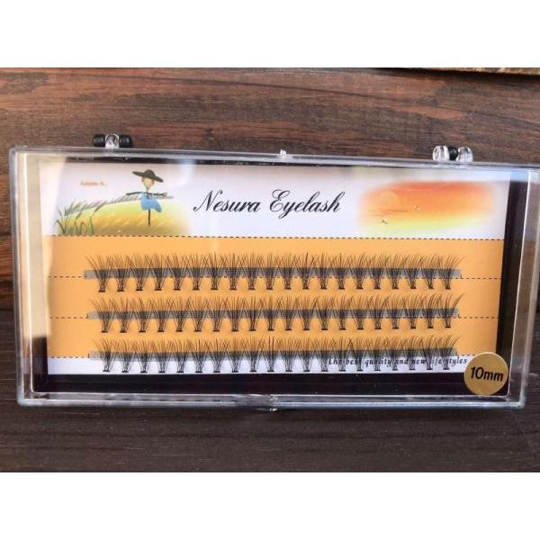 Nesura-Безузелковые ресницы, густота 10D - 10мм Безузелковые ресницы, густота 10D