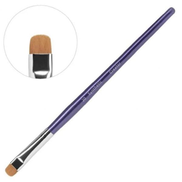 Creator кисть Synthetic 20, плоская, круглая