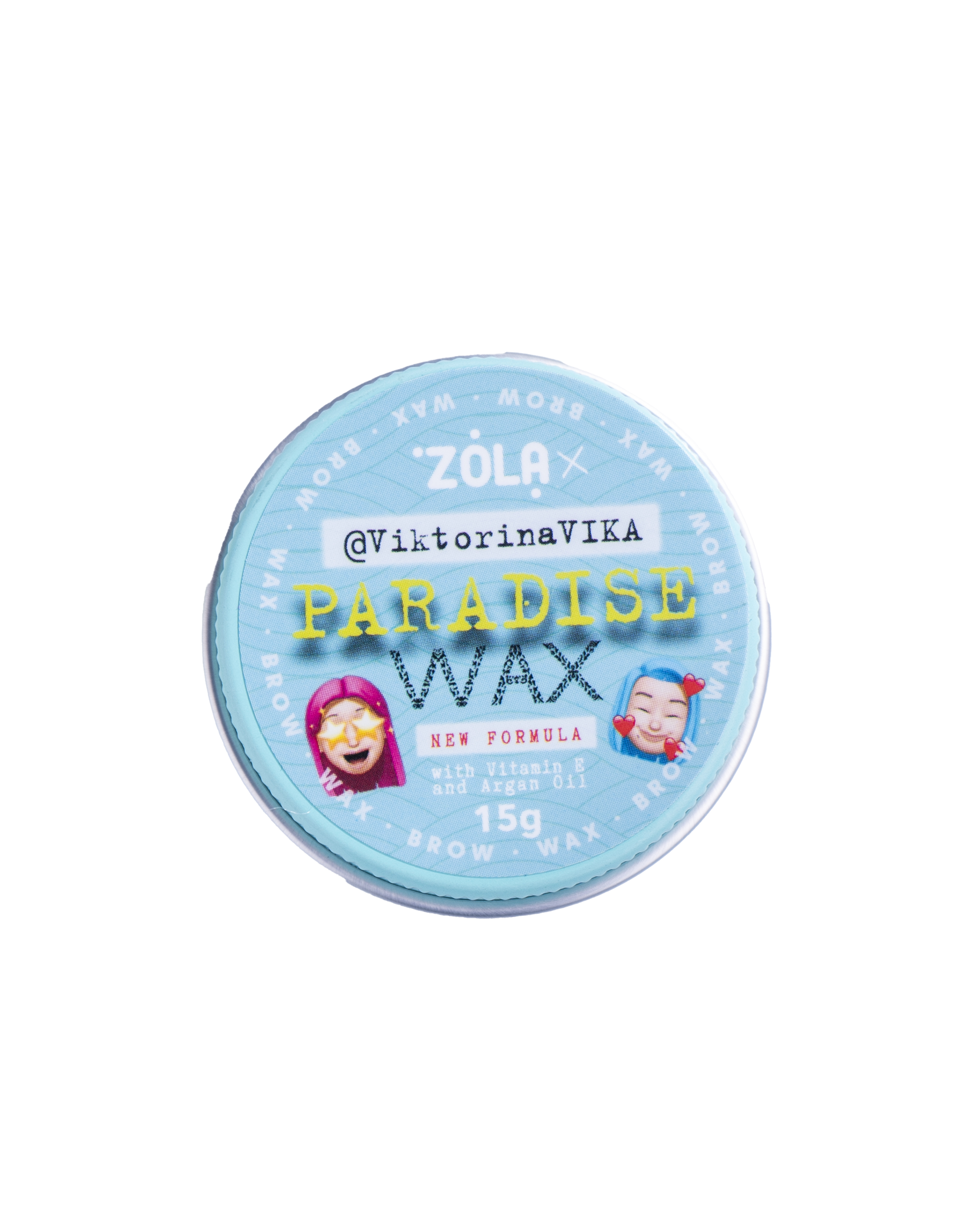 ZOLA Viktorina Vika Віск для брів 15 гр Paradise Wax with Vitamin E and Argan Oil