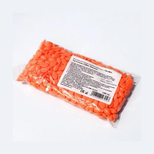 ItalWax воск в гранулах TOP Formula Coral Корал, пакетик 100 гр