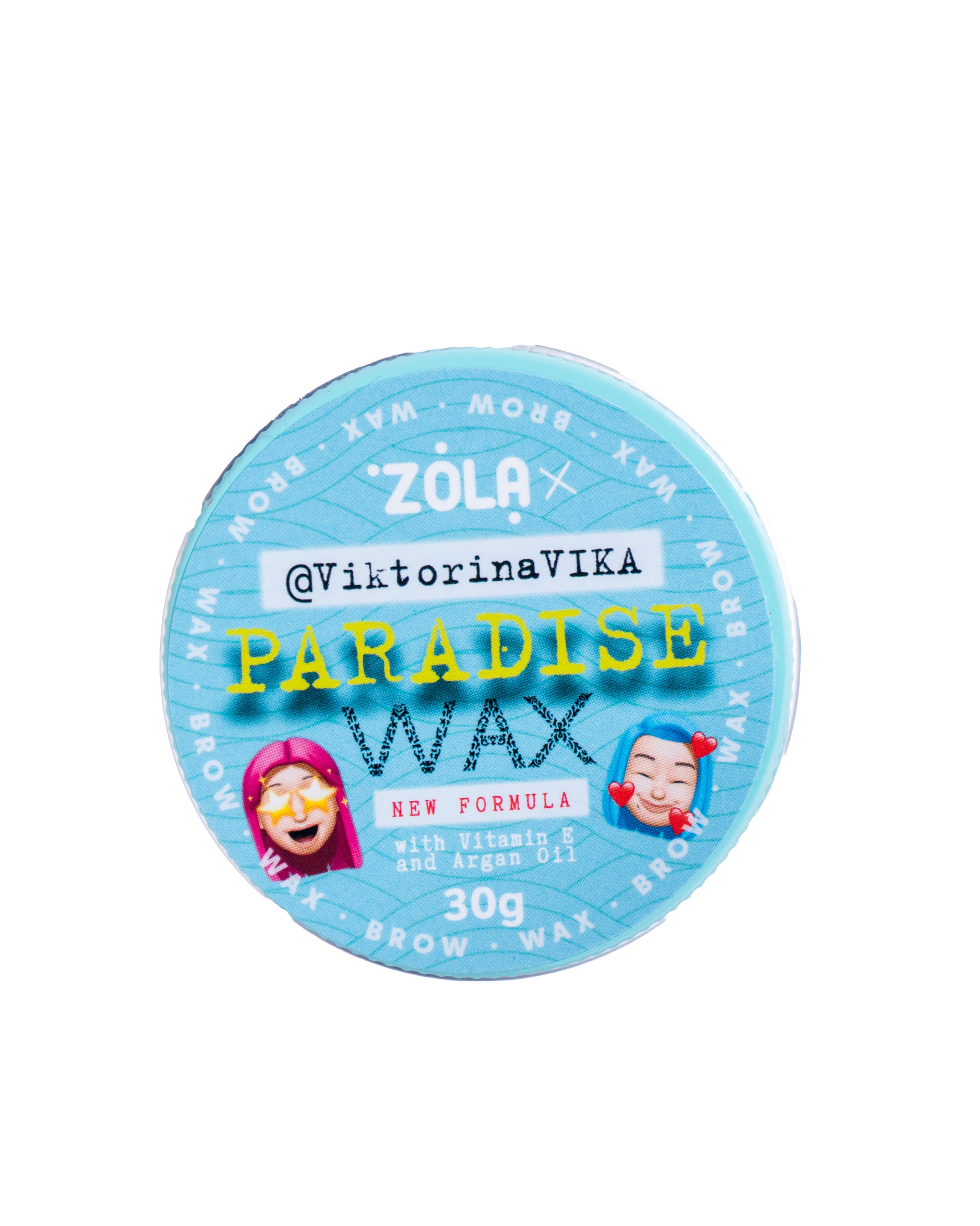 ZOLA Viktorina Vika Віск для брів 30 гр Paradise Wax with Vitamin E and Argan Oil