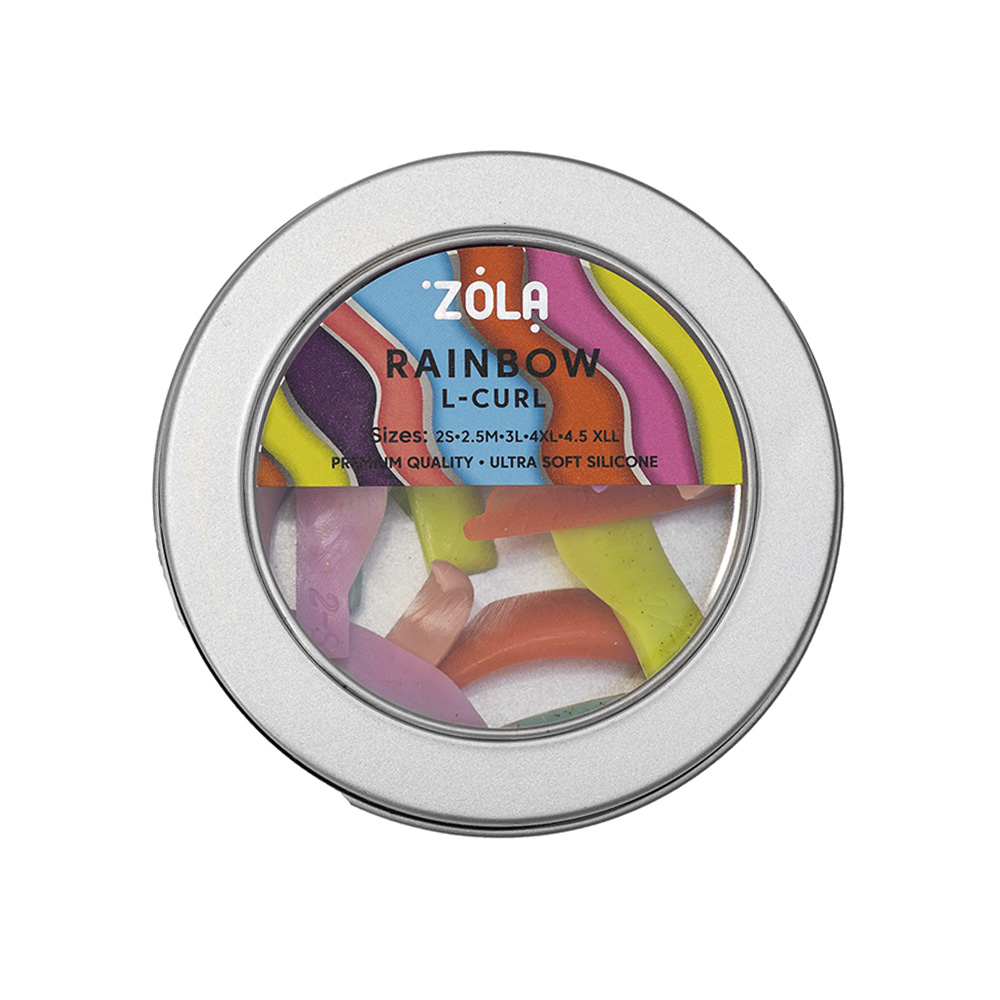 Zola Валики для ламінування Rainbow L-Curl (2s, 2.5 M, 3L, 4XL, 4.5 XLL)