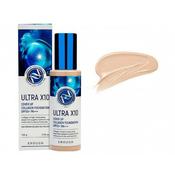Enough Ultra X10 Cover Up Collagen Foundation SPF50+
